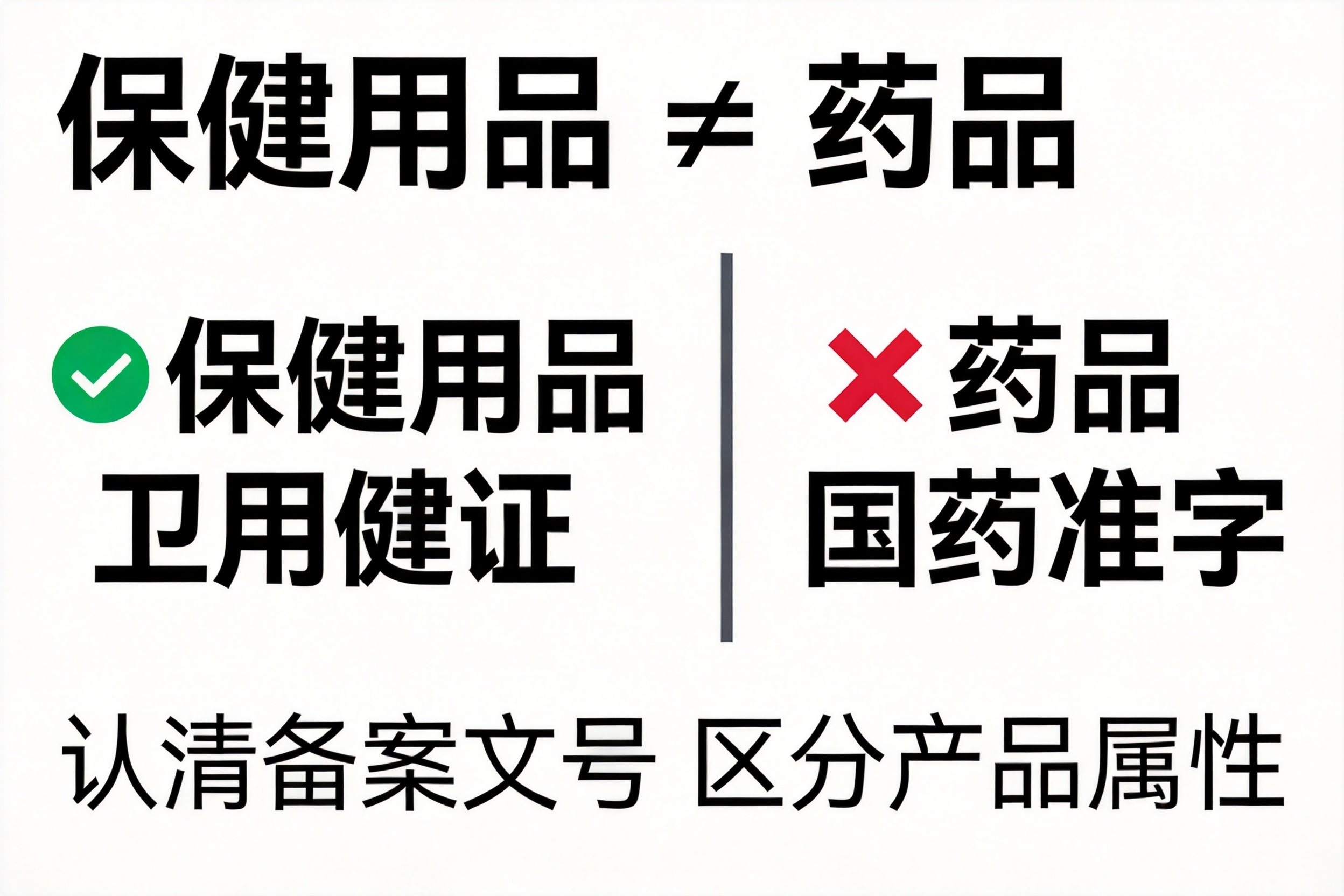 老倪祖三贴保健用品与药品备案文号区分图