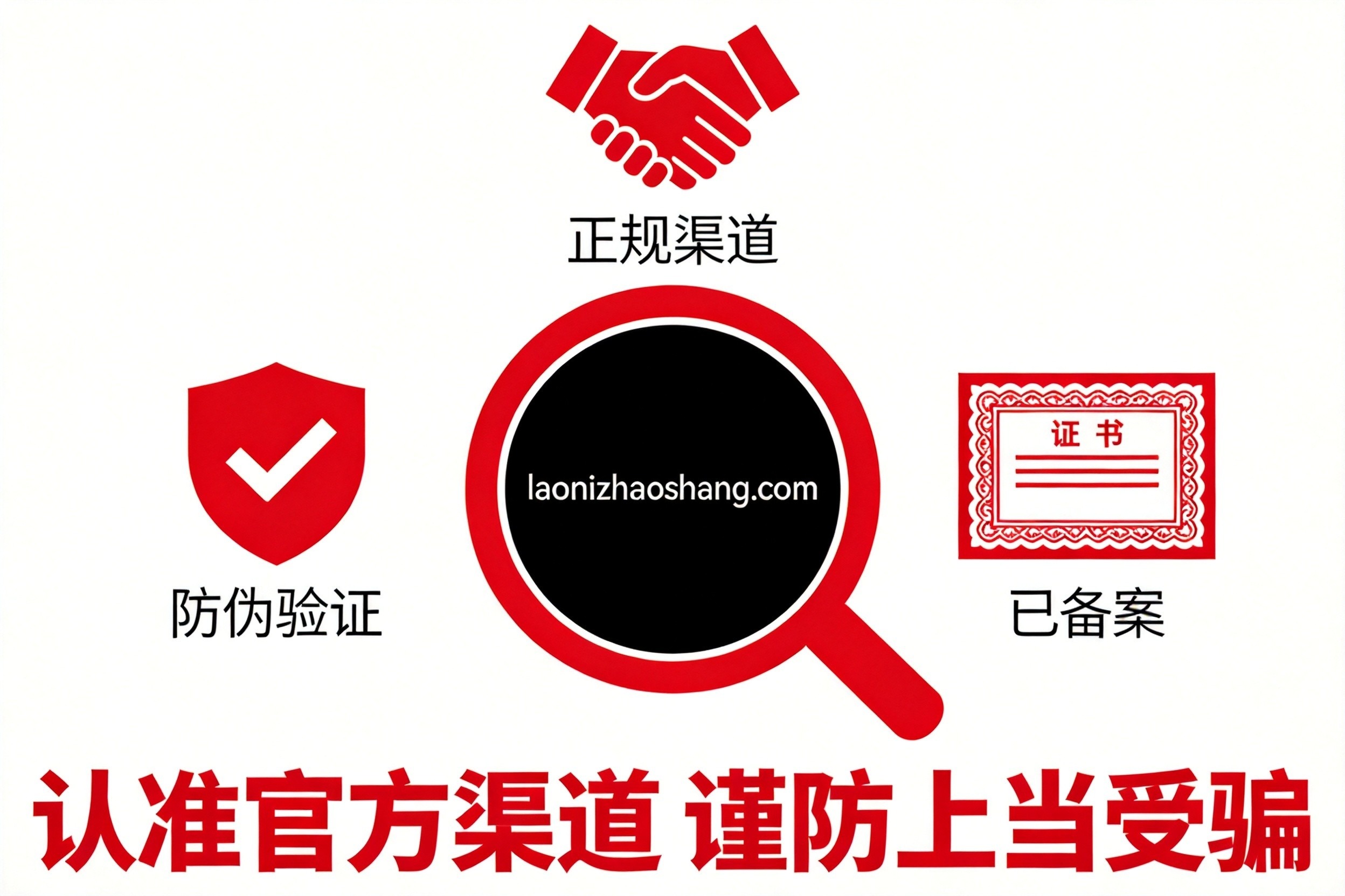 老倪祖三贴官方渠道防伪验证指引图